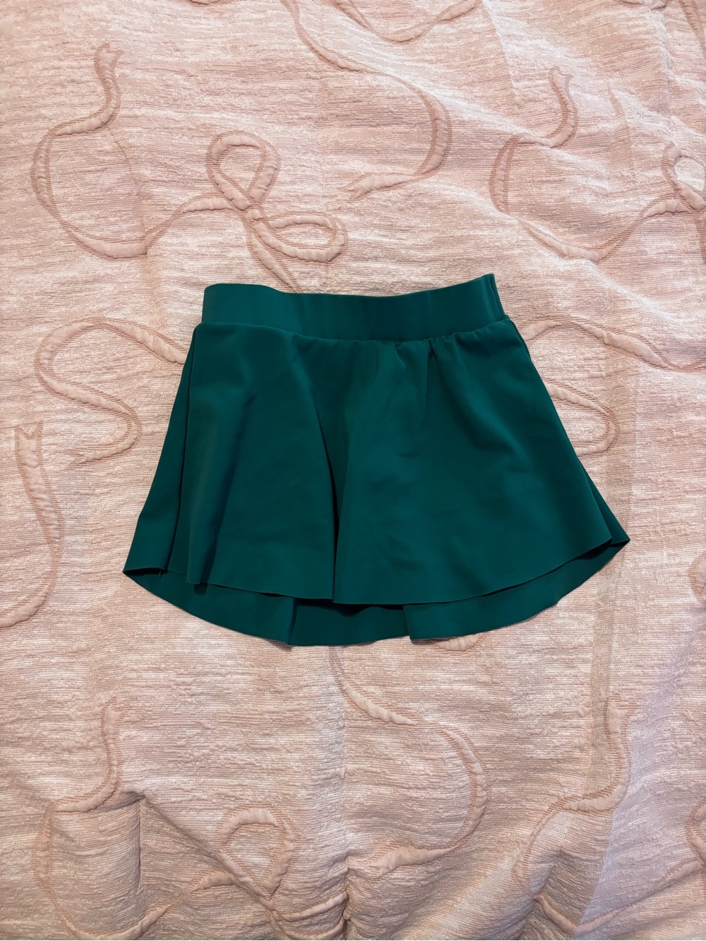 Girls' Emerald Green Ballet Skirt with Smooth Waistband Five The Label